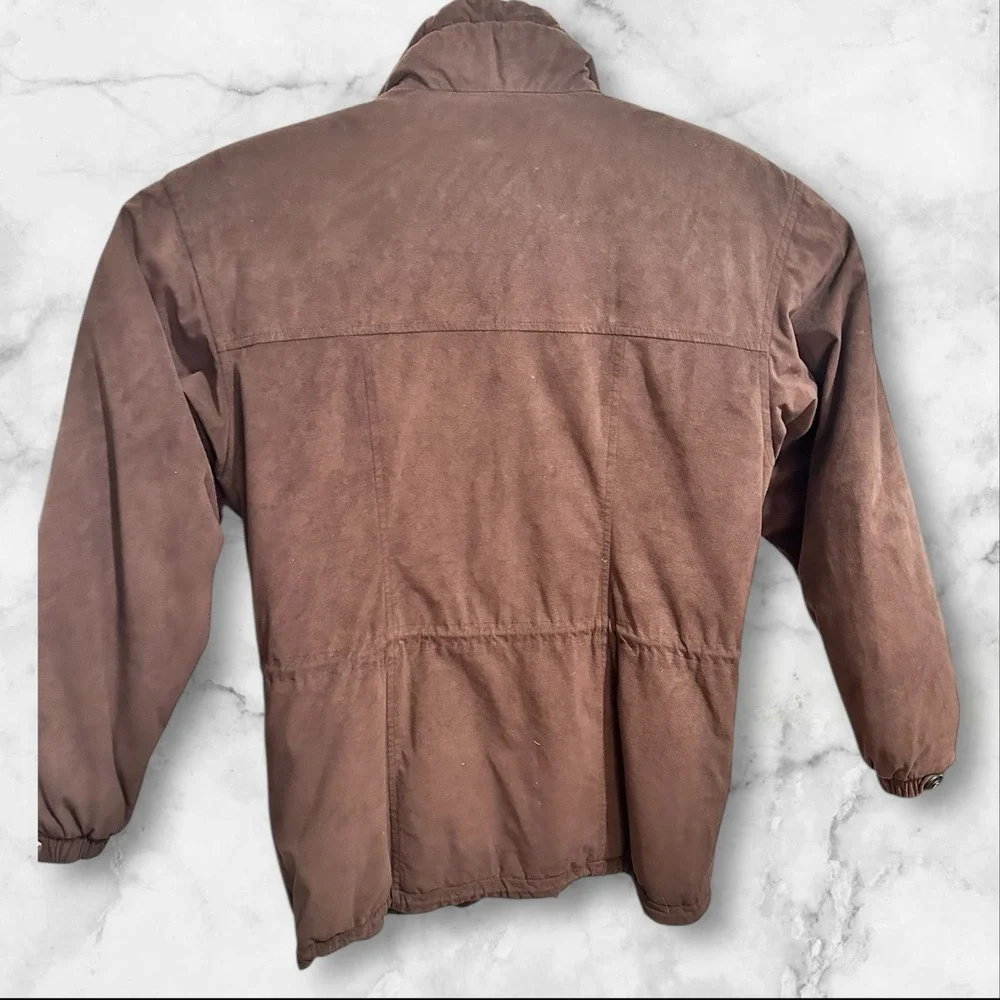 Bogner‎ Jacket Women Size 6 Ultra Suede 90s Vintage Ski Brown